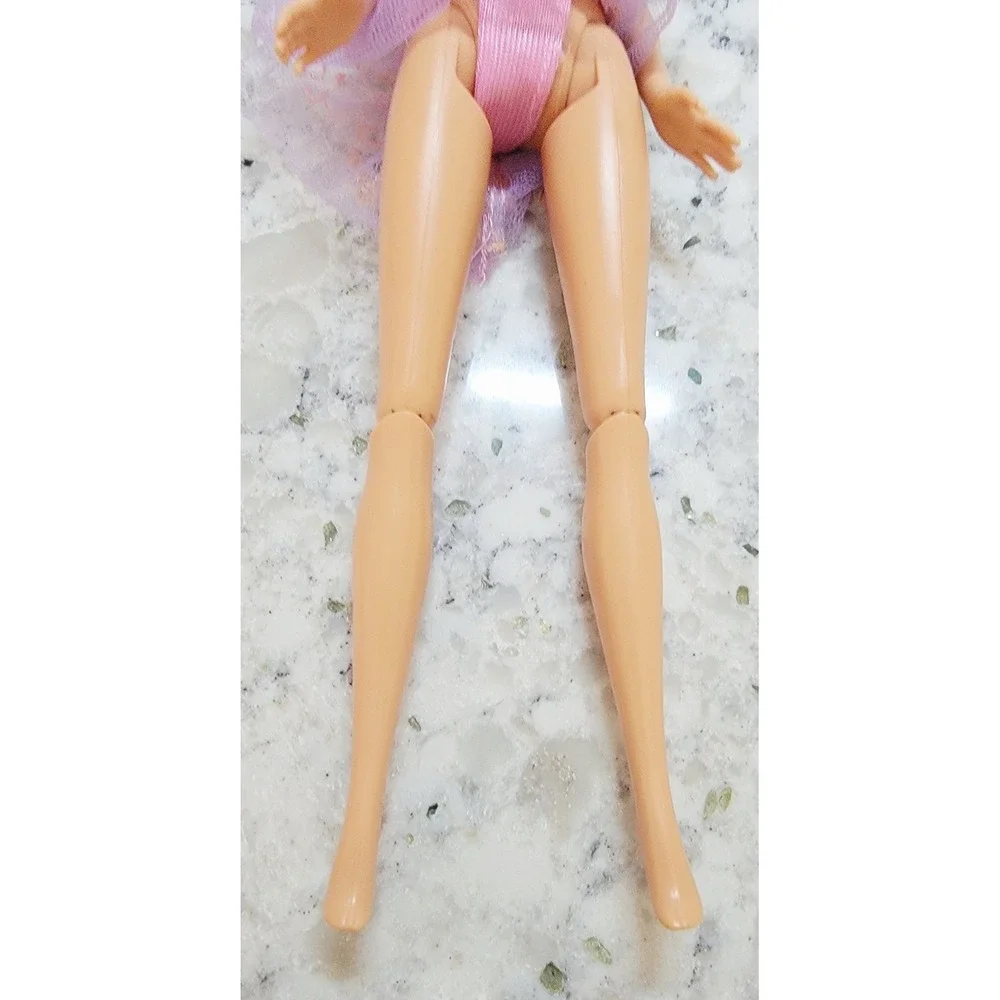 2009 Mattel Barbie Ballerina Doll Pink Purple Tutu Articulated‎ Legs